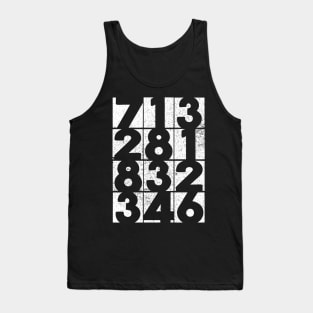 Houston Area Codes Tank Top